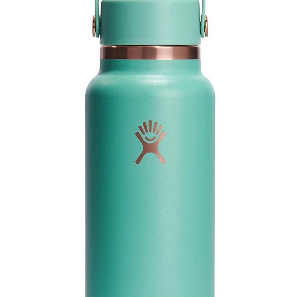 Hydro Flask Aqua Bottle with Copper Accent